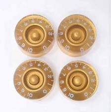 GOLD Embossing Speed Knobs Set for Gib USA Les Paul Epip