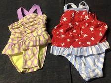 2 New Cat Jack Girls 0-3M Bathing Suits Beach Outfits