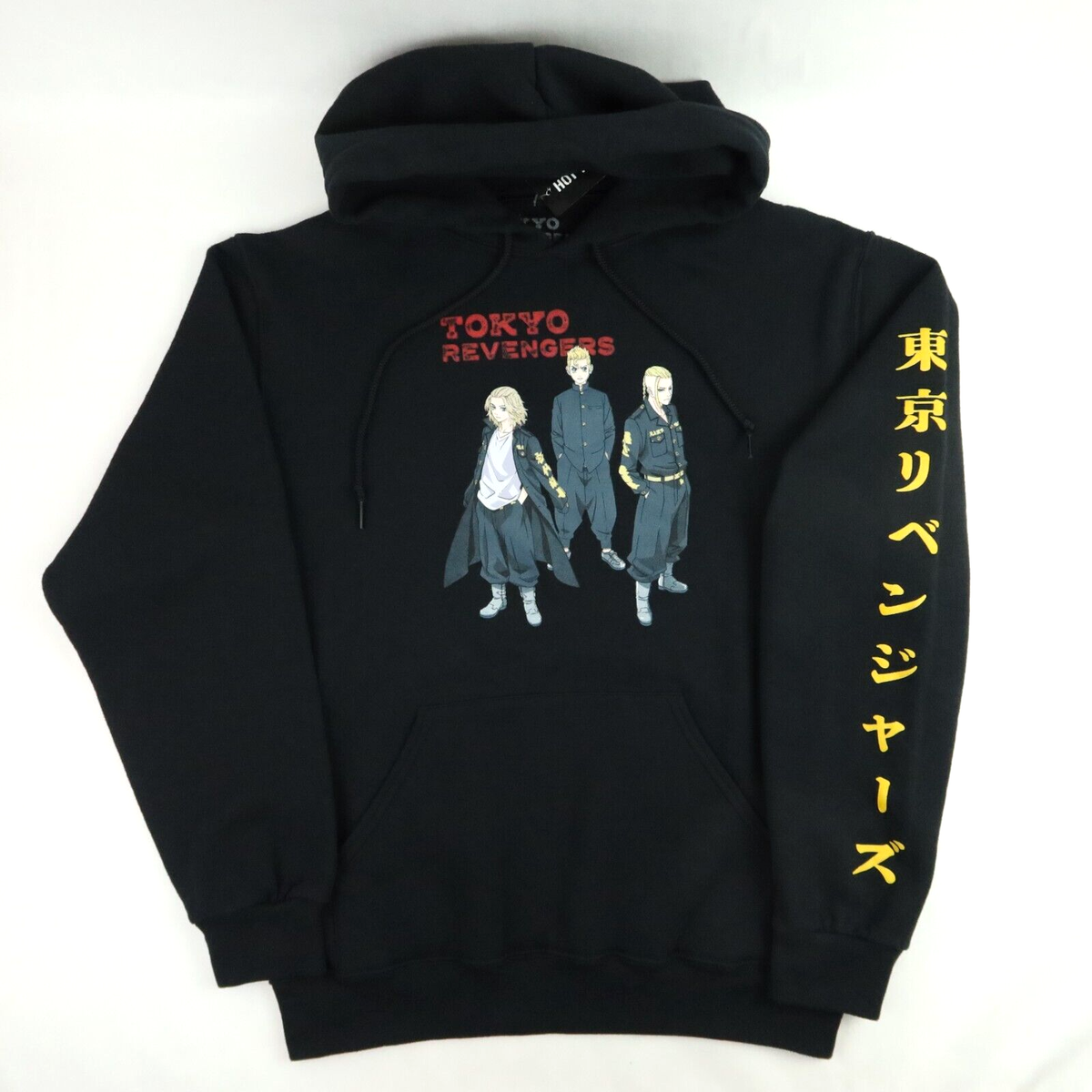 Tokyo Revengers Hoodie Hooded Sweatshirt Mens Small Black Toman