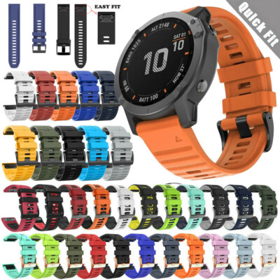 Quick Fit Silicone Strap For Garmin Fenix 7S 6S Pro 20mm