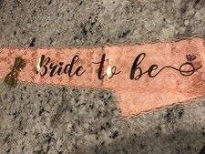 bride to be sash s