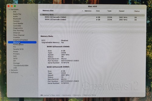 Apple Mac Mini A1993 3.0 GHz i5-8500B 256GB Drive 8GB EMC 3213 (Late 2018) Sequo - Picture 12 of 17