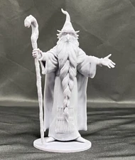 Gandalf Unpainted 7” Resin Figure Rankin Bass Hobbit Lord of The Rings Wizard