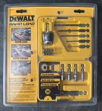 NEW DEWALT RAPID LOAD DRILL BITS DRIVER  EXTENSION NUT DRIVER ADAPTOR SET DW2510