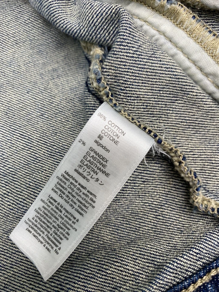 Chaqueta de mezclilla Gap para niños talla pequeña UK6-7 años azul jean abotonado camionero Foto 4 de 4