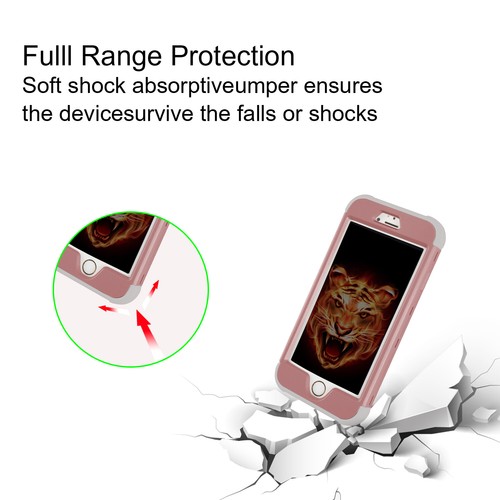 Für iPhone 8 Plus/7 Plus/6 Plus 5,5" Hülle Glitzer Glitzer Bling Hybrid Mädchen Hülle - Bild 31 von 44
