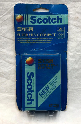 Scotch Super VHS-C Compact 3M Video Cassette STC20 New Old Stock