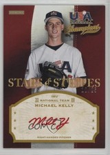 2013 Panini USA Baseball Champions Red Ink 10/25 Michael Kelly #MIC Auto 18er