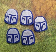 Lot Of (5) Star Wars Destiny Blue Acrylic Promo Shield Tokens