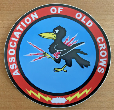 ASSOCIATION OF OLD CROWS STICKER / DECAL ELECTRONIC WARFARE EWO ELINT SIGINT SEI