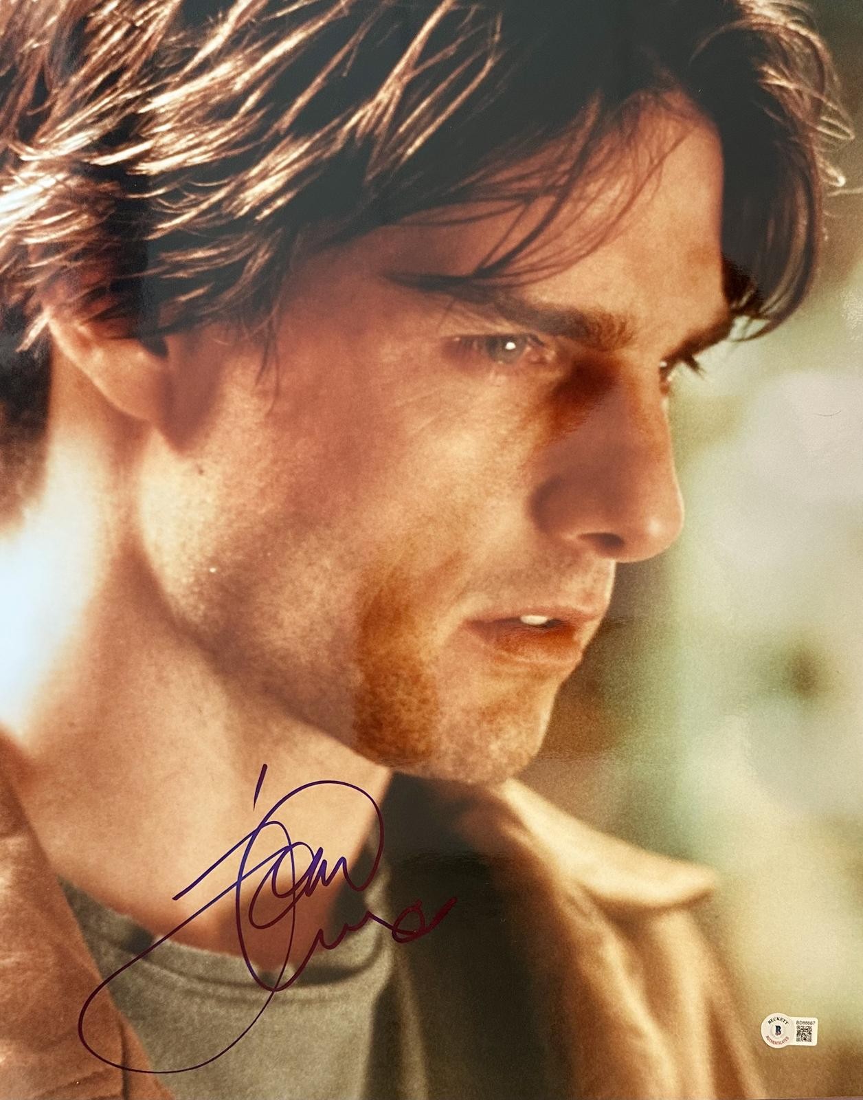 Tom Cruise Vanilla Sky Signed 16x20 Photo Beckett Authenticated