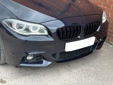 For BMW F10 F11 5 Series Kidney Grille Grill Gloss Black Twin Bar Slat M5 Look