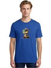 Cyborg-T-Rex-2 Mens Graphic Tee, 100% Cotton, Casual Summer Wear