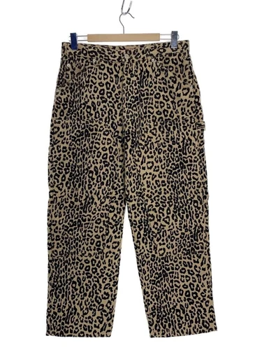 Pantalon de peintre suprême 22AW MOLESKIN DOUBLE PEINTURE GENOU 30 COTON LÉOPARD Occasion