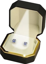 LED Black Earring Box for Diamond Studs Multiple Use for Necklace Pendant 