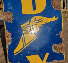 Vintage Old Antique Rare Goodyear Tires Adv With Porcelain Enamel Sign Board