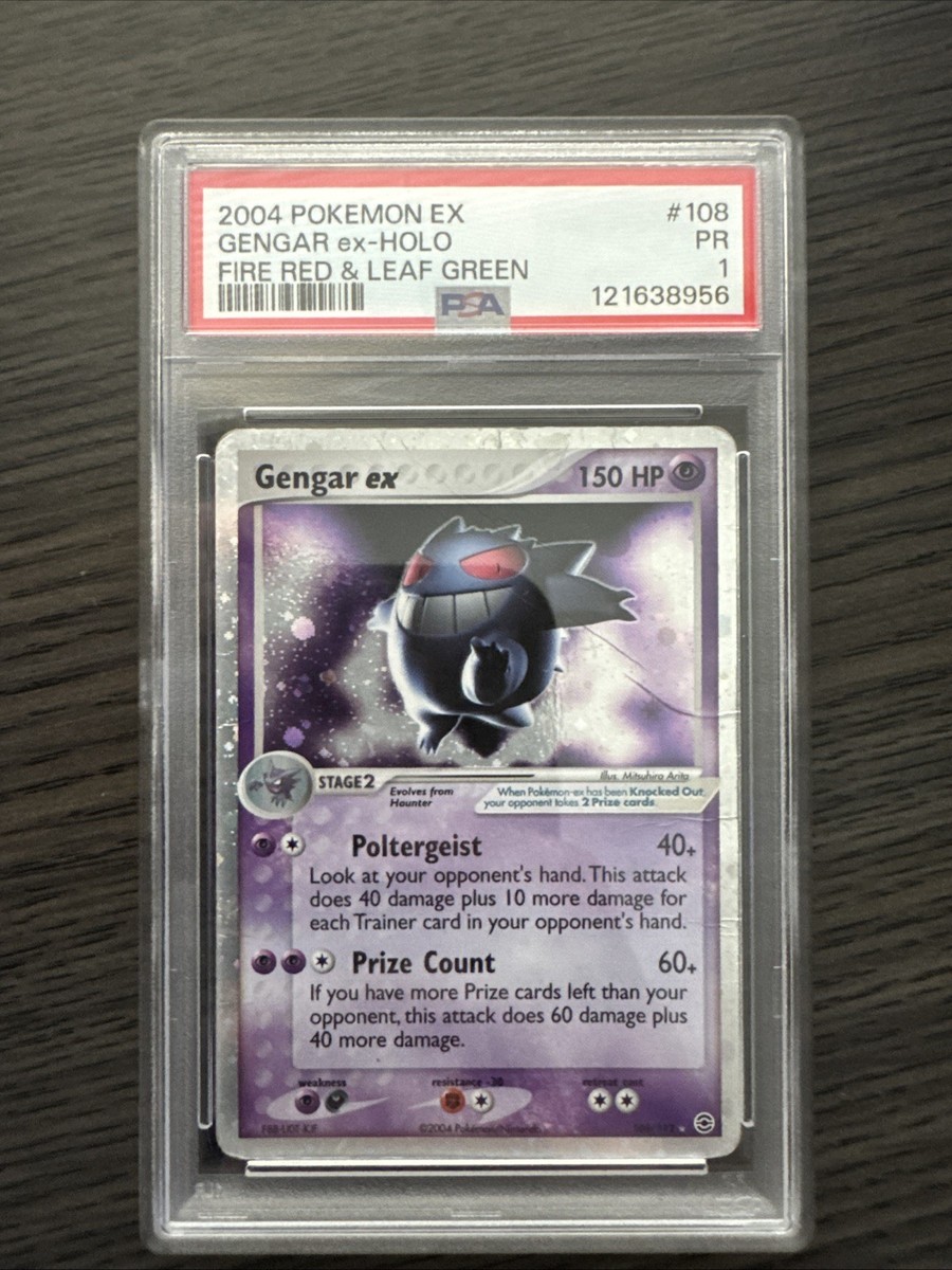 2004年 ゲンガーex-HOLO PSA10 Unmilided Gengar EX Pokemon 2004 Holo EX Firered & Leafgreen Japanese