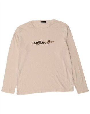 Lerros Herren Graphic Top Langarm XL weiß Baumwolle KD08