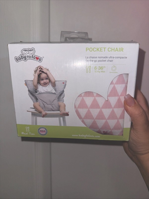 Nuby Portable Travel Chair Infant Safety Seat Packable On the Go 