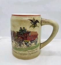 Budweiser Champion Clydesdales Mug~ St. Louis MO ~ Great condition!