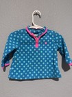 Oshkosh B'Gosh Baby Girls Fleece PolkaDot Blue Pink Pullover Sweater 9 Months — photo 2