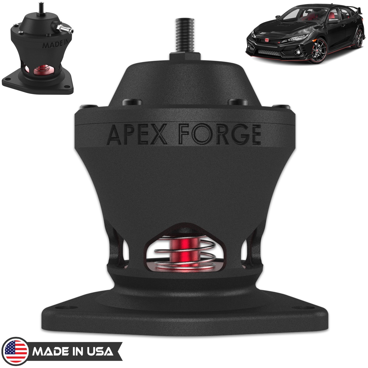 Apex Forge 40mm FV Blow off Valve BOV for 2016 - 2021 Honda Civic 1.5T L15 Turbo