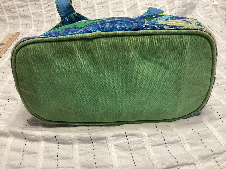 GUY HARVEY Bolso/Cartera Delfín Crucero Playa Vacaciones Ropa Azul/Verde Foto 4 de 4