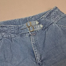Vintage Brittania Jeans Women's 14 Blue High Waist Bare Back 80's Mom Goldbergs