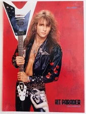 WARRANT~ERIK TURNER~1991 POSTER~VTG FULL PAGE MAGAZINE PINUP CLIPPING~HAIR METAL