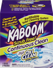 Scrub Free Toilet Bowl Cleaner System with 2 Refills