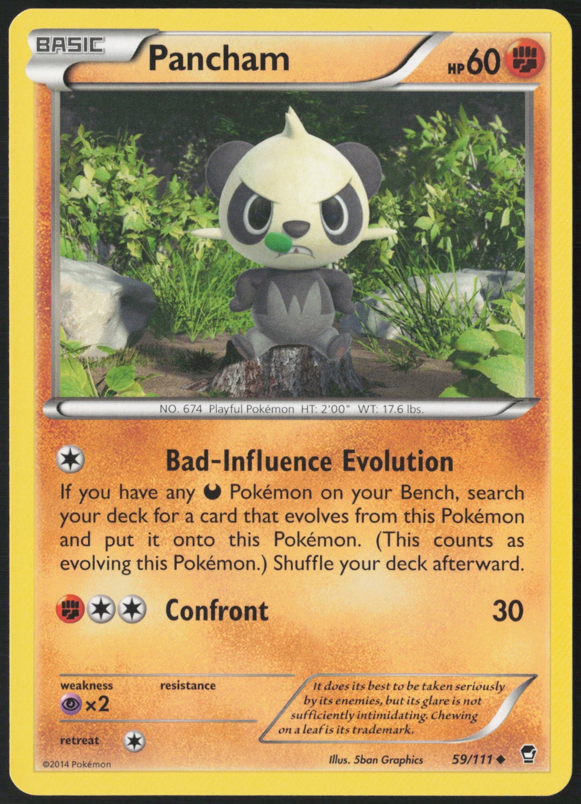 Pancham (59) Normal 59/111 XY - Furious Fists LP