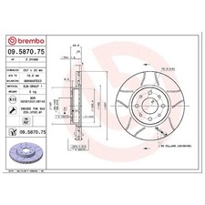 2x Bremsscheibe vorne für Fiat Barchetta 183 Brava 182 Bravo 1 Doblo 26205431