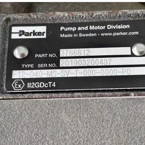 3786812 F12-040-MS-SV-T-000-0000-P0 PARKER Hydraulic Motor