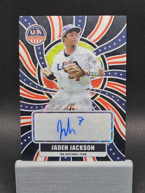 Jaden Jackson 1/1 Auto! 2026 Stars & Stripes Black Finite Prizm One of One UCLA