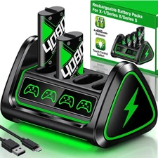 4*4080 Controller Rechargeable Battery Pack for Xbox One S/X/Elite,Series X|S