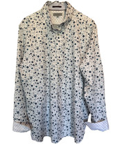 Ted Baker London Mens Size 6 Fits like US XL Button Down Shirt Cuffs, Collar