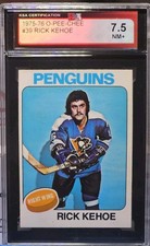 75-76 O-Pee-Chee Rick Kehoe KSA 7.5 🚨🚨🚨 Pittsburgh Penguins 