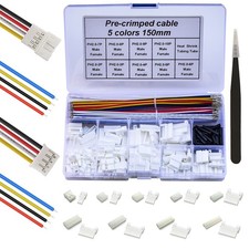 PH 2.0mm Male Female JST Connector Kit with 22AWG Pre-Crimped Cables WireTo...