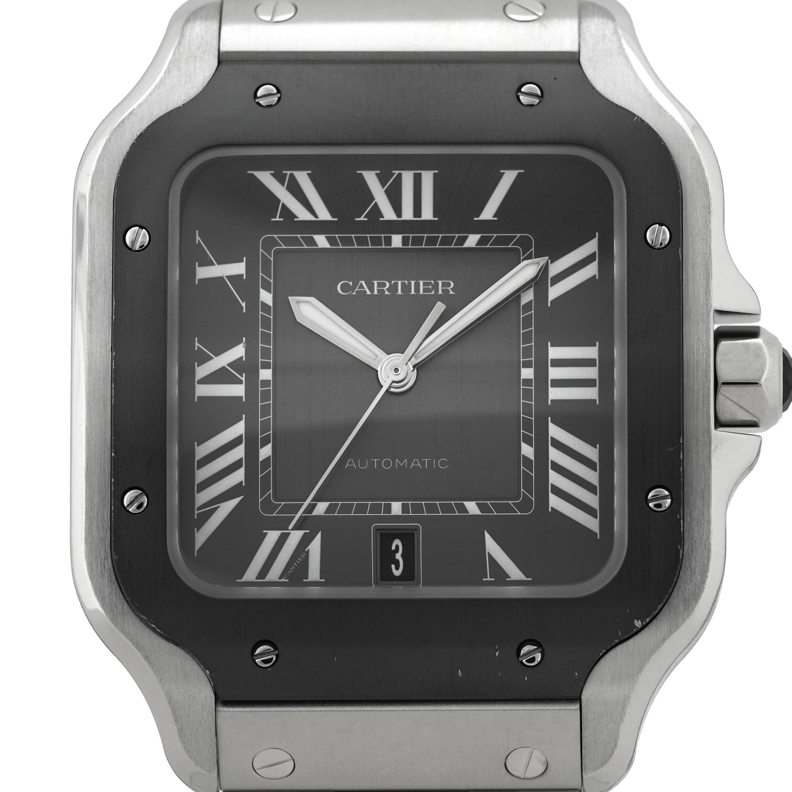Cartier Santos de Cartier Medium Automatic – Full Set Box & Papiere Schweiz (Bucherer)