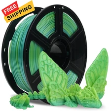 FLASHFORGE Rapid PLA Filament 1.75mm +/- 0.02mm Yellow to Green Gradient 