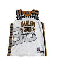 Harlem Globetrotters FUBU Jersey White Basketball Meadowlark 36 Men S, Youth M