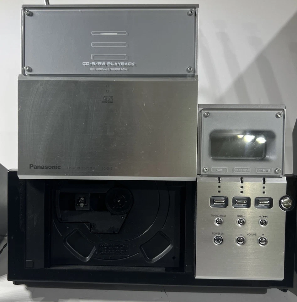 Panasonic SC-EN5 Bookshelf Music System w/ CD Player, & Speakers - READ - Image 3 of 4