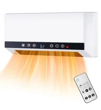 Wall Mount Indoor Electric Space Heater With Remote 1500 Watt Infrared Heater
