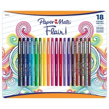 Paper Mate Flair Pen, 18 ct. - Assorted Colors, NO SHIP TO CA