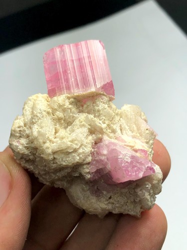 Rose Pink Tourmaline Specimen 41 g – Collector Mineral Piece - Picture 7 of 7