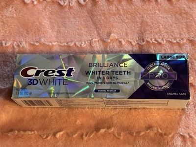 Crest 3D White Brilliance PRO Enamel Protect Teeth Whitening Toothpaste 3.9 oz