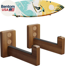 Surfboard Racks for Wall Mount, Wooden Surfboard Hanger, Wood Surf Board Stand I