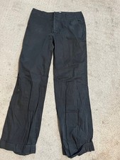 OLD NAVY BRAND AT WAIST ESSENTIAL STRETCH Chino PANTS SIZE 8 WOMEN'S Black