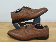 Jasper Conran Ludlow Derby Brogue Shoes Brown Leather Size UK 9 EU 43