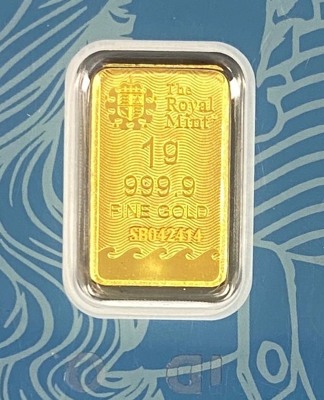 1g Goldbarren 1 Gramm Royal Mint Britannia 24K